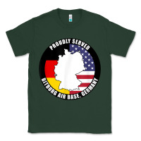 Proudly Served Bitburg Air Base Germany Military Veteran T Shirt Classic Tee | Teevron