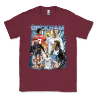 Burgundy David Beckham Vintage Classic Tee - linhVisuals