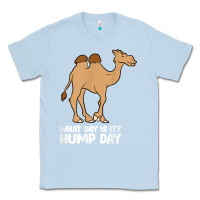 Dusty Blue what day is it hump day funny camels hump day t shirt Classic Tee - linhVisuals