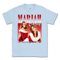 Dusty Blue Mariah Carey Vintage Classic Tee - linhVisuals