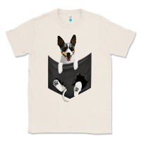 Natural rat terrier dog in pocket, rattie puppy, ratting terrier t shirt Classic Tee - linhVisuals