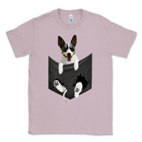 Lilac rat terrier dog in pocket, rattie puppy, ratting terrier t shirt Classic Tee - linhVisuals