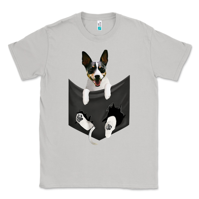 Rat Terrier Dog In Pocket, Rattie Puppy, Ratting Terrier T Shirt Classic Tee by linhVisuals | Teevron