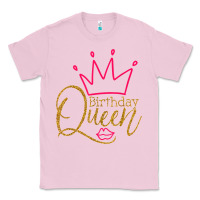 Bubblegum Pink birthday queen shirt, womens birthday shirt, birthday t shirt Classic Tee - linhVisuals