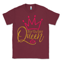 Burgundy birthday queen shirt, womens birthday shirt, birthday t shirt Classic Tee - linhVisuals