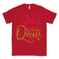 Red birthday queen shirt, womens birthday shirt, birthday t shirt Classic Tee - linhVisuals
