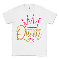 White birthday queen shirt, womens birthday shirt, birthday t shirt Classic Tee - linhVisuals