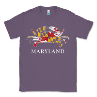 Lavender retro maryland crab state flag vintage travel tank top Classic Tee - linhVisuals