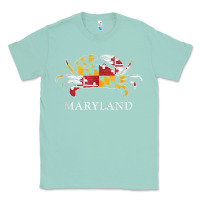 Seafoam retro maryland crab state flag vintage travel tank top Classic Tee - linhVisuals