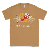 Toasted Coconut retro maryland crab state flag vintage travel tank top Classic Tee - linhVisuals