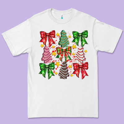 Christmas Cake Bow Premium Tee Designed By Cowhidedigitalart