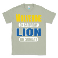 Matcha wolverine on saturday lion on sunday fans detroit vintage pullover hoo Classic Tee - linhVisuals