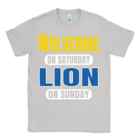 Moon Dust wolverine on saturday lion on sunday fans detroit vintage pullover hoo Classic Tee - linhVisuals