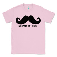 Bubblegum Pink MUSTACHE Classic Tee - linhVisuals