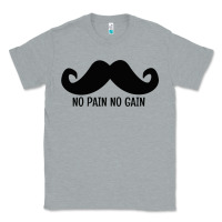 Heather Grey MUSTACHE Classic Tee - linhVisuals