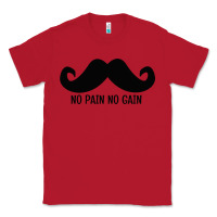 Red MUSTACHE Classic Tee - linhVisuals