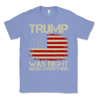 Colony Blue vintage usa american flag trump was right about everything pullover ho Classic Tee - linhVisuals