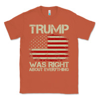 Copper vintage usa american flag trump was right about everything pullover ho Classic Tee - linhVisuals