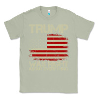 Matcha vintage usa american flag trump was right about everything pullover ho Classic Tee - linhVisuals