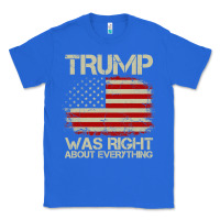 True Royal vintage usa american flag trump was right about everything pullover ho Classic Tee - linhVisuals