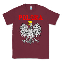 Burgundy polska poland eagle poland heritage polish pride roots tank top Classic Tee - linhVisuals
