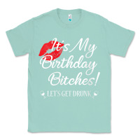 Seafoam womens it's my birthday bitches! funny drunk party birthday girls v ne Classic Tee - linhVisuals