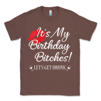 Chestnut womens it's my birthday bitches! funny drunk party birthday girls v ne Classic Tee - linhVisuals