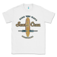 White santa cruz, ca vintage surfers tshirt Classic Tee - linhVisuals