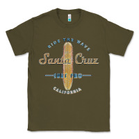 Army Green santa cruz, ca vintage surfers tshirt Classic Tee - linhVisuals
