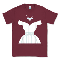 Burgundy wedding dresses bridal showers cute graphic funny t shirt Classic Tee - linhVisuals