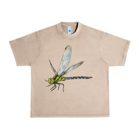 French Oak Blue And Yellow Dragonfly Urban Heavy Tee - LillyAllenDesigns