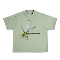 Oil Green Blue And Yellow Dragonfly Urban Heavy Tee - LillyAllenDesigns