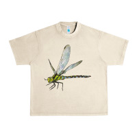 Sandshell Blue And Yellow Dragonfly Urban Heavy Tee - LillyAllenDesigns