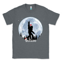 Charcoal Heather santa bigfoot christmas rock funny sasquatch believe xmas t shirt Classic Tee - linhVisuals