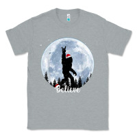 Heather Grey santa bigfoot christmas rock funny sasquatch believe xmas t shirt Classic Tee - linhVisuals