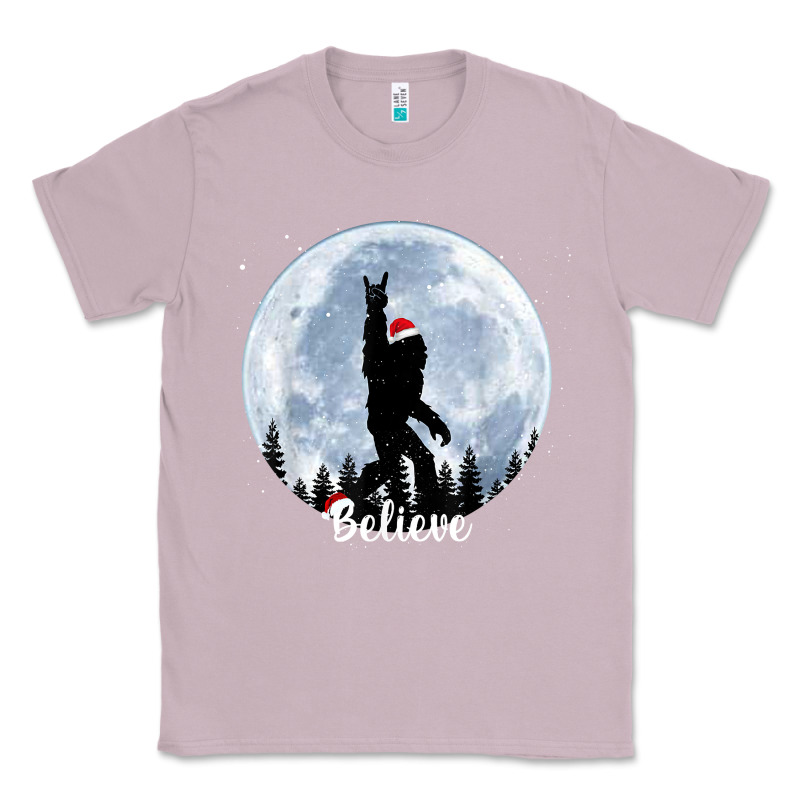 Santa Bigfoot Christmas Rock Funny Sasquatch Believe Xmas T Shirt Classic Tee by linhVisuals | Teevron