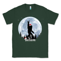 Sports Green santa bigfoot christmas rock funny sasquatch believe xmas t shirt Classic Tee - linhVisuals