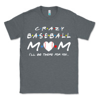 Charcoal Heather baseball coach crazy mom baseball Classic Tee - linhVisuals