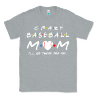 Heather Grey baseball coach crazy mom baseball Classic Tee - linhVisuals