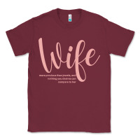 Burgundy wife collection t shirt Classic Tee - linhVisuals