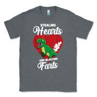 Charcoal Heather stealing hearts and blasting farts valentine's day t shirt Classic Tee - linhVisuals