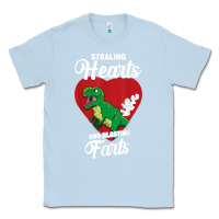 Dusty Blue stealing hearts and blasting farts valentine's day t shirt Classic Tee - linhVisuals