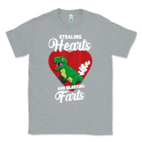 Heather Grey stealing hearts and blasting farts valentine's day t shirt Classic Tee - linhVisuals
