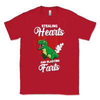 Red stealing hearts and blasting farts valentine's day t shirt Classic Tee - linhVisuals