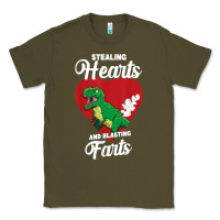 Army Green stealing hearts and blasting farts valentine's day t shirt Classic Tee - linhVisuals