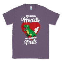 Lavender stealing hearts and blasting farts valentine's day t shirt Classic Tee - linhVisuals