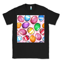 Black Easter Eggs Seamless Pattern Classic Tee - BundleAndBundleShop