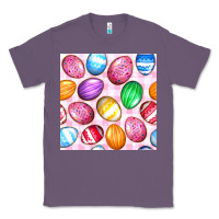 Lavender Easter Eggs Seamless Pattern Classic Tee - BundleAndBundleShop