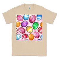 Mushroom Easter Eggs Seamless Pattern Classic Tee - BundleAndBundleShop