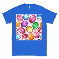True Royal Easter Eggs Seamless Pattern Classic Tee - BundleAndBundleShop